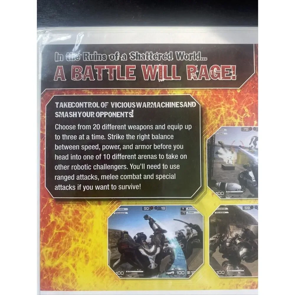 Battle Rage: Mech Conflict (Nintendo Wii, 2009) BRAND NEW Factory Sealed